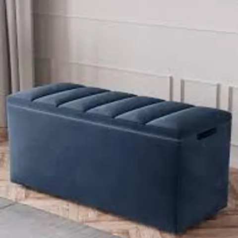 BOXED DAKOTA OTTOMAN - BLUE (1 BOX)