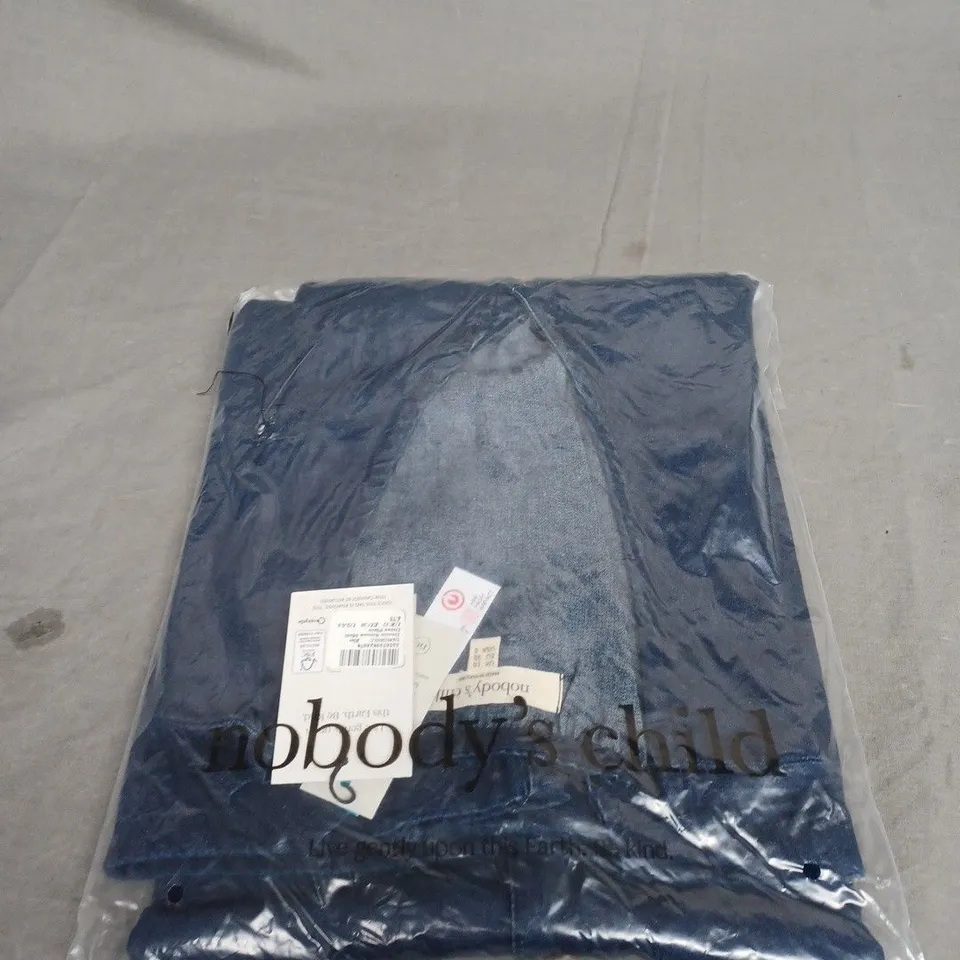 BAGGED NOBODYS CHILD DENIM SIENNA MIDI DRESS SIZE 10