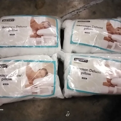 2 Γ BOXES CONTAINING 4 Γ BRAND NEW DORMEA MEMORY MEMOSAN DELUXE PILLOWS 48 Γ 70CM IN EACH BOX