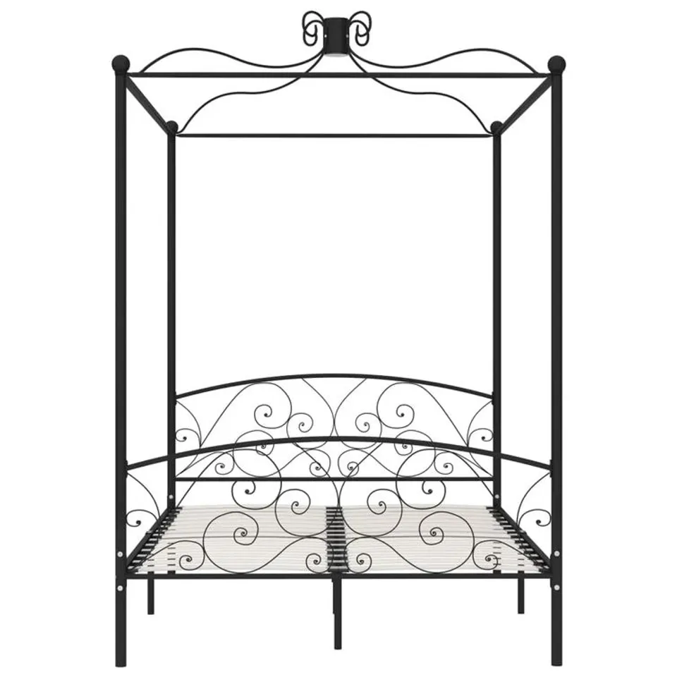BOXED ROCKY CANOPY BED - BLACK (1 BOX)