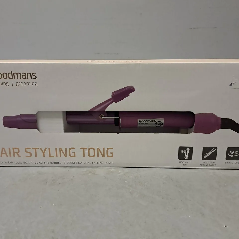 SEALED GOODMANS HAIR STYLING TONG 