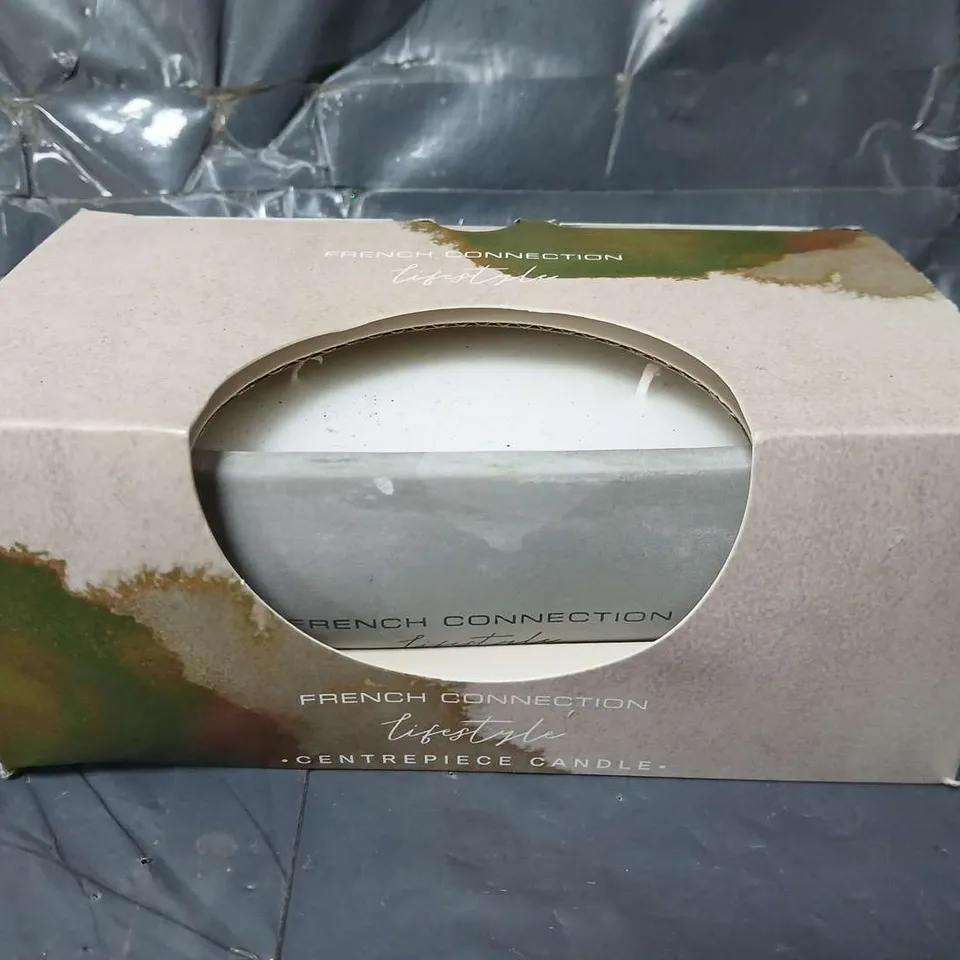 BOXED FRENCH CONNECTION LIFESTYLE CENTERPIECE CANDLE