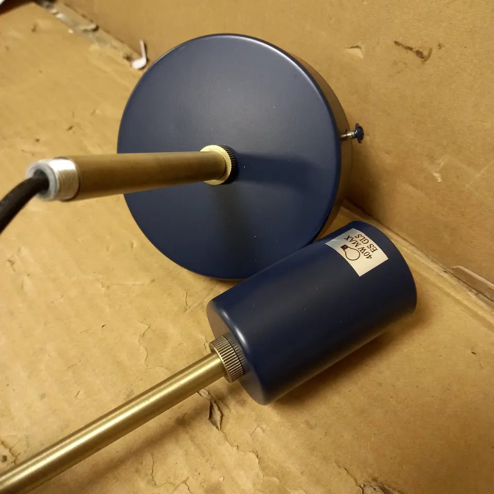 JOHN LEWIS 3 LIGHT CEILING LIGHT NAVY 