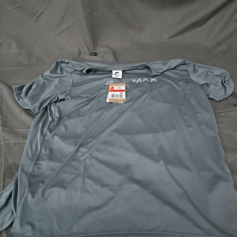 NIKE AIR MAX T‑SHIRT – GREY, SIZE LARGE