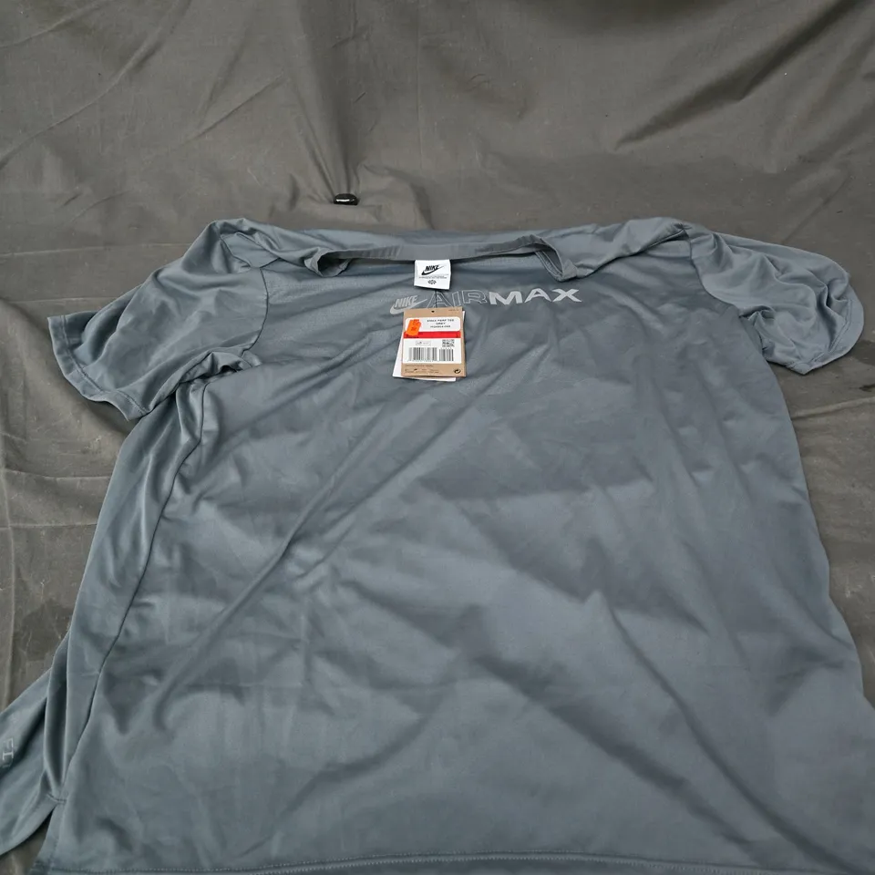 NIKE AIR MAX T‑SHIRT – GREY, SIZE LARGE