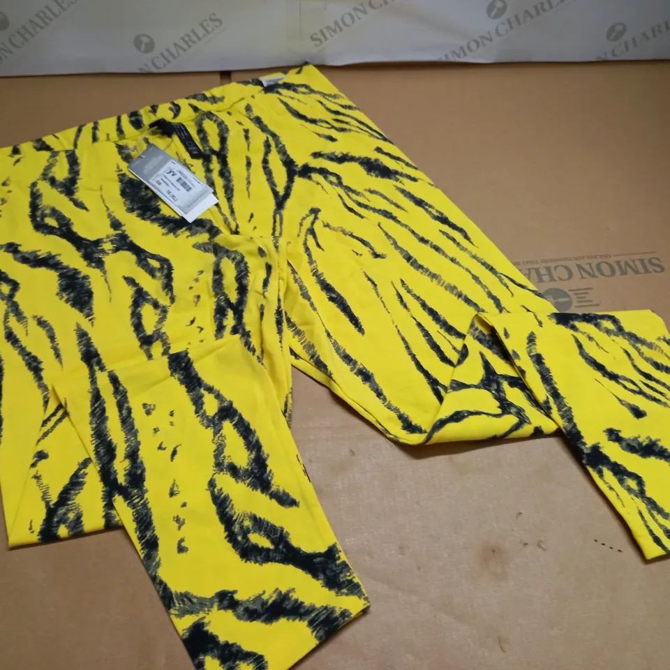 ADIDAS ICON LEGGINGS IN YELLOW/BLACK - 16(XL)