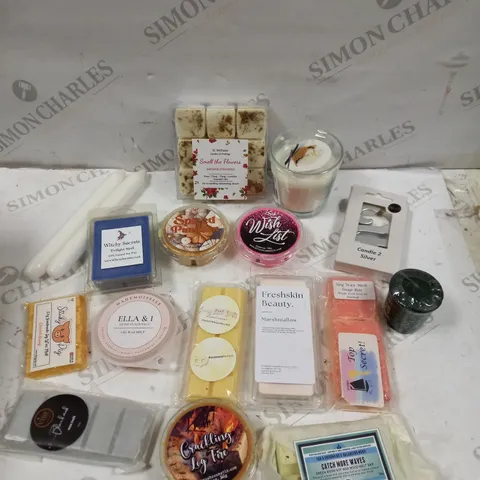 BOX OF APPROXIMATELY 30 ASSORTED SCENTED CANDLES ITEMS