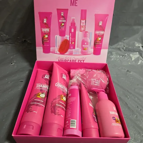 BOXED GIVE ME ARGAN OIL & COCONUT OIL HAIRCARE SET