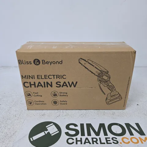 BLISS & BEYOND MINI ELECTRIC CHAIN SAW