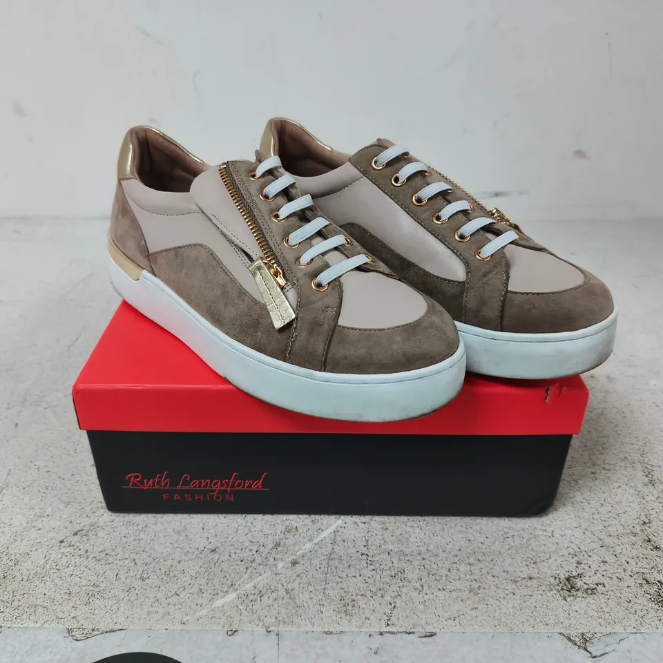 RUTH LANGSFORD LEATHER LUXE 2.0 TRAINER - 6