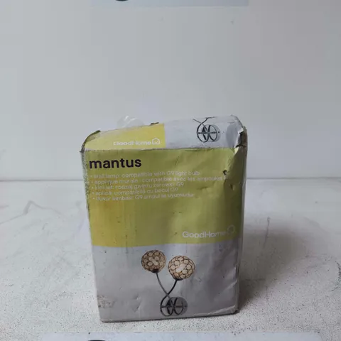 GOODHOME MANTUS WALL LAMP KIT – G9 BULB COMPATIBLE (BOXED)