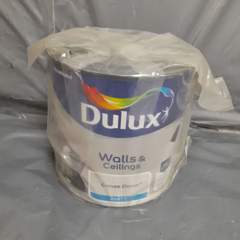 DULUX WALLS & CEILINGS GOOSE DOWN MATT EMULSION PAINT, 2.5L