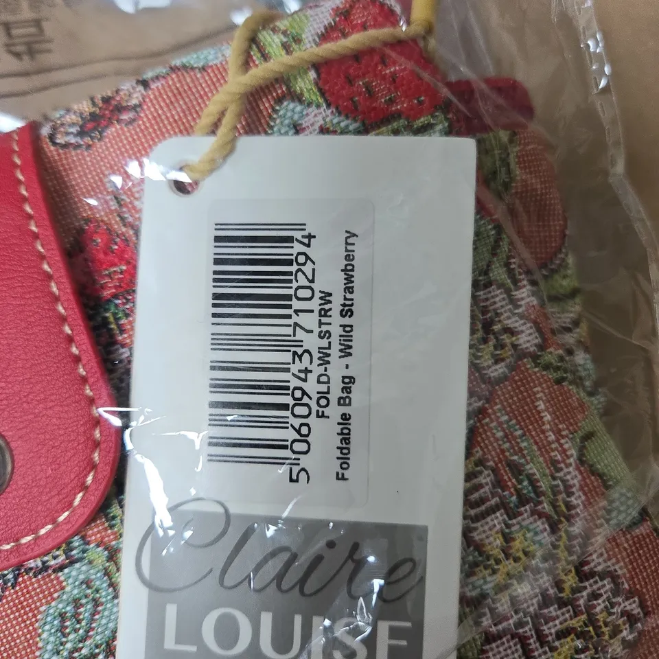 CLAIRE LOUISE FOLDABLE BAG – WILD STRAWBERRY FLORAL (CREATIVE STUDIO)