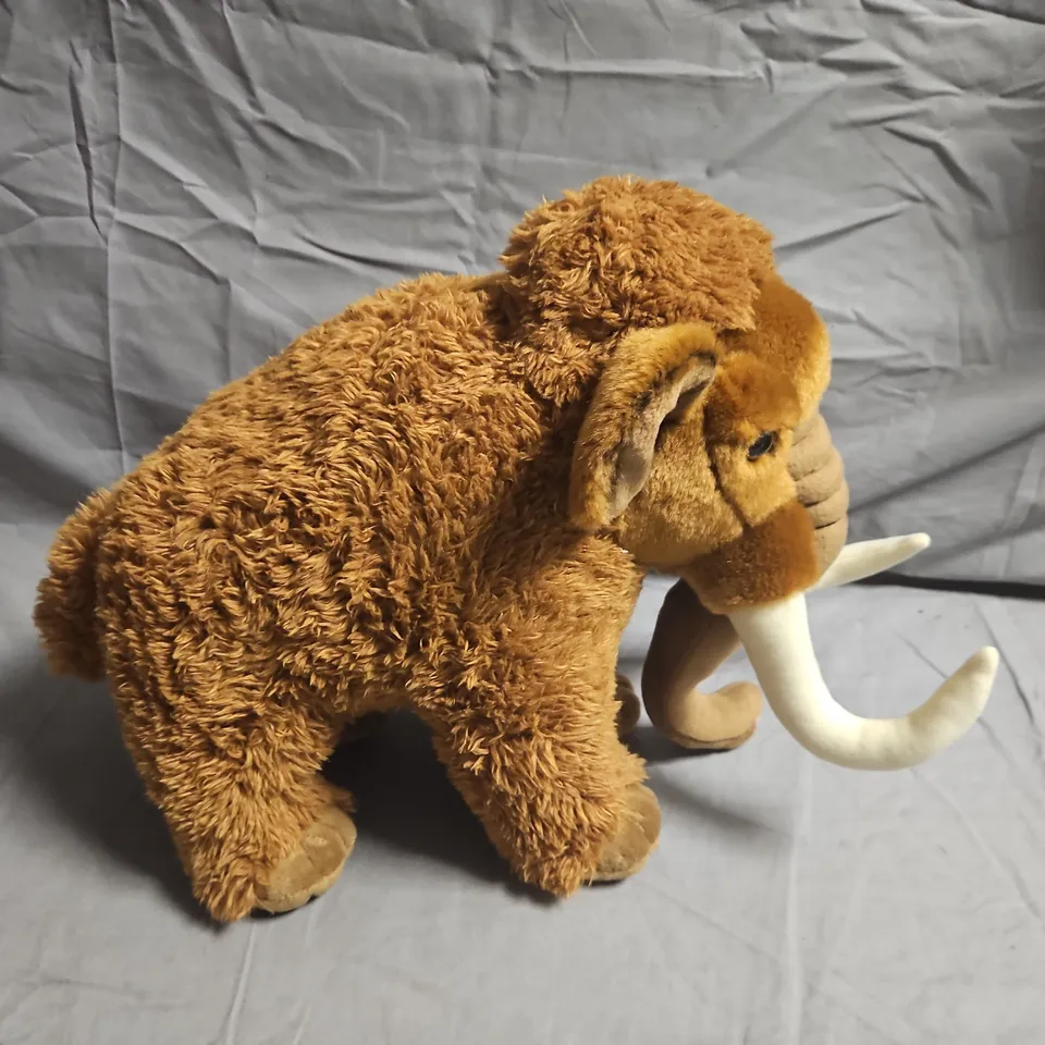 Living Nature Woolly Mammoth Plush Toy – Brown with Tags