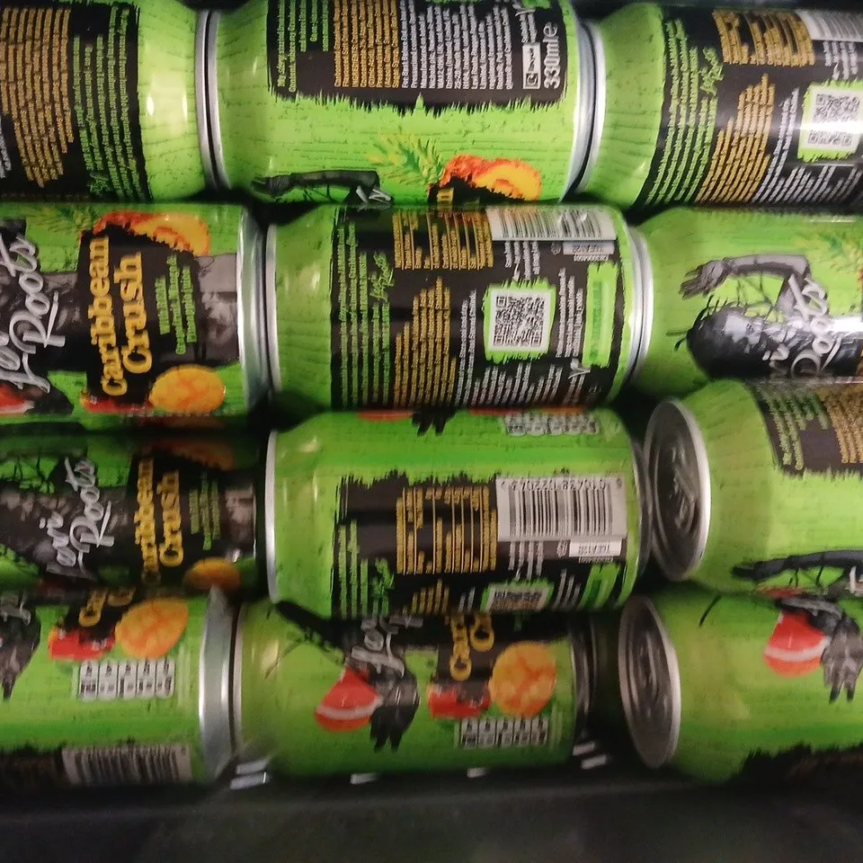 APPROXIMATELY 20 CANS OF LEVI ROOTS CARIBBEAN CRUSH (330ML CANS)