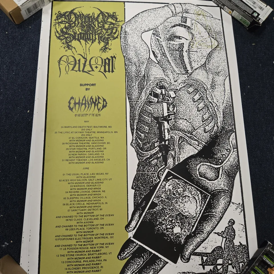 eight assorted dragged into sunlight Concert Posters