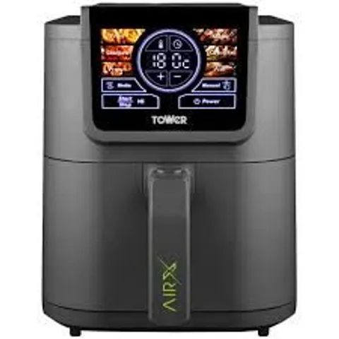 BOXED AIRX 8L SINGLE BASKET AIR FRYER 1700W GREY DIGITAL