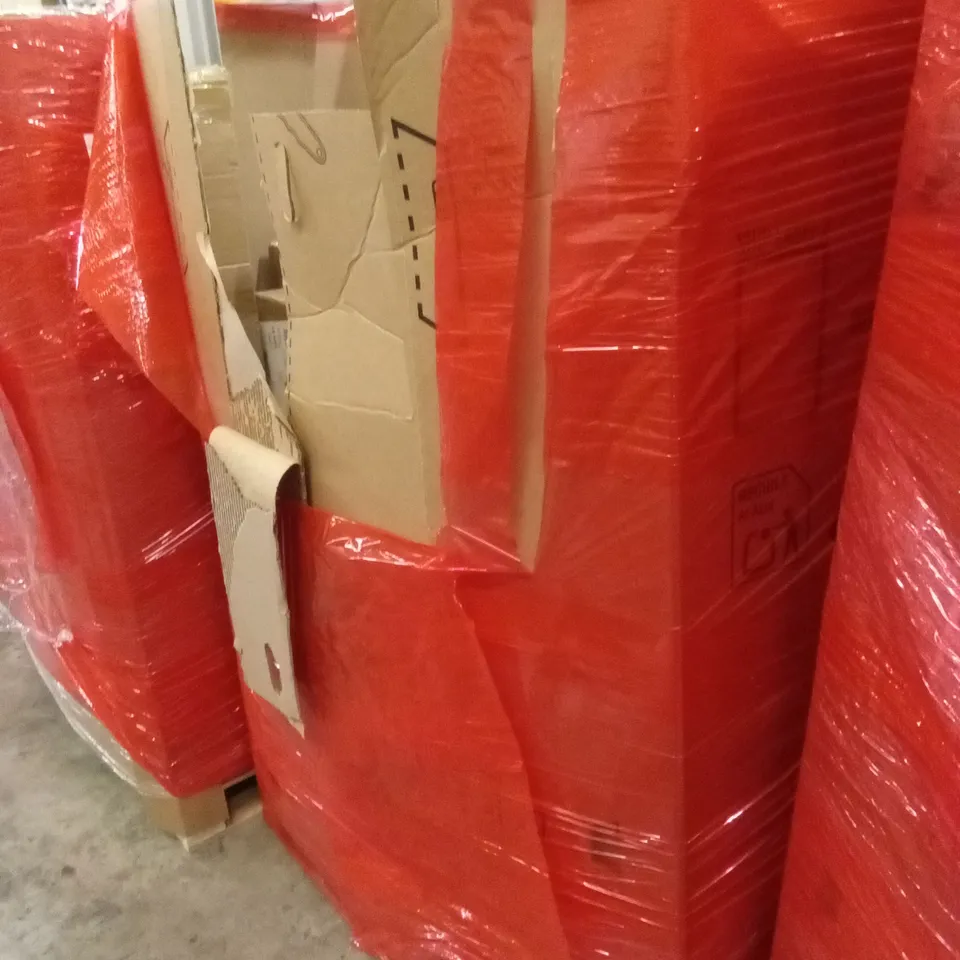 PALLET OF ASSORTED HOUSEHOLD GOODS AND PRODUCTS TO INCLUDE; BOXED FURNITURE ETC