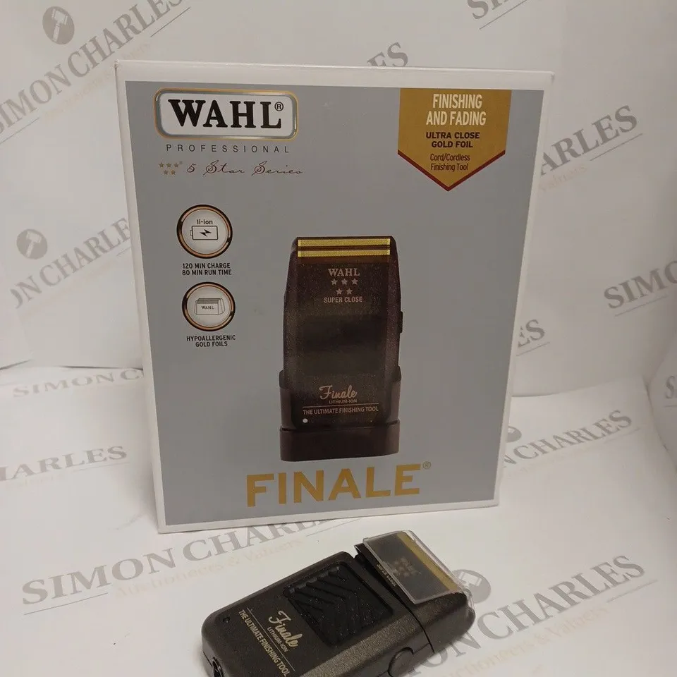 BOXED WAHL 5 STAR SERIES FINALE LITHIUM FOIL SHAVER 