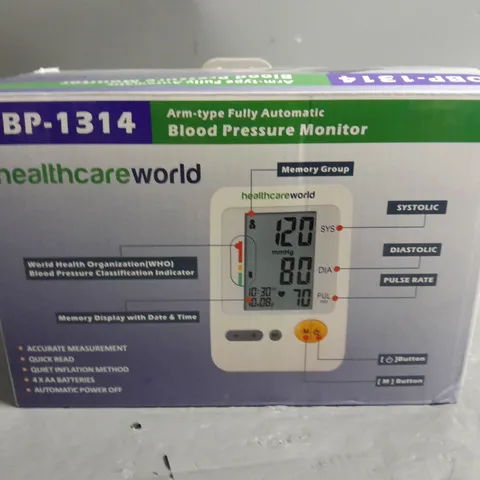 HEALTHCARE WORLD ARM-TYPE BLOOD PRESSURE MONITOR