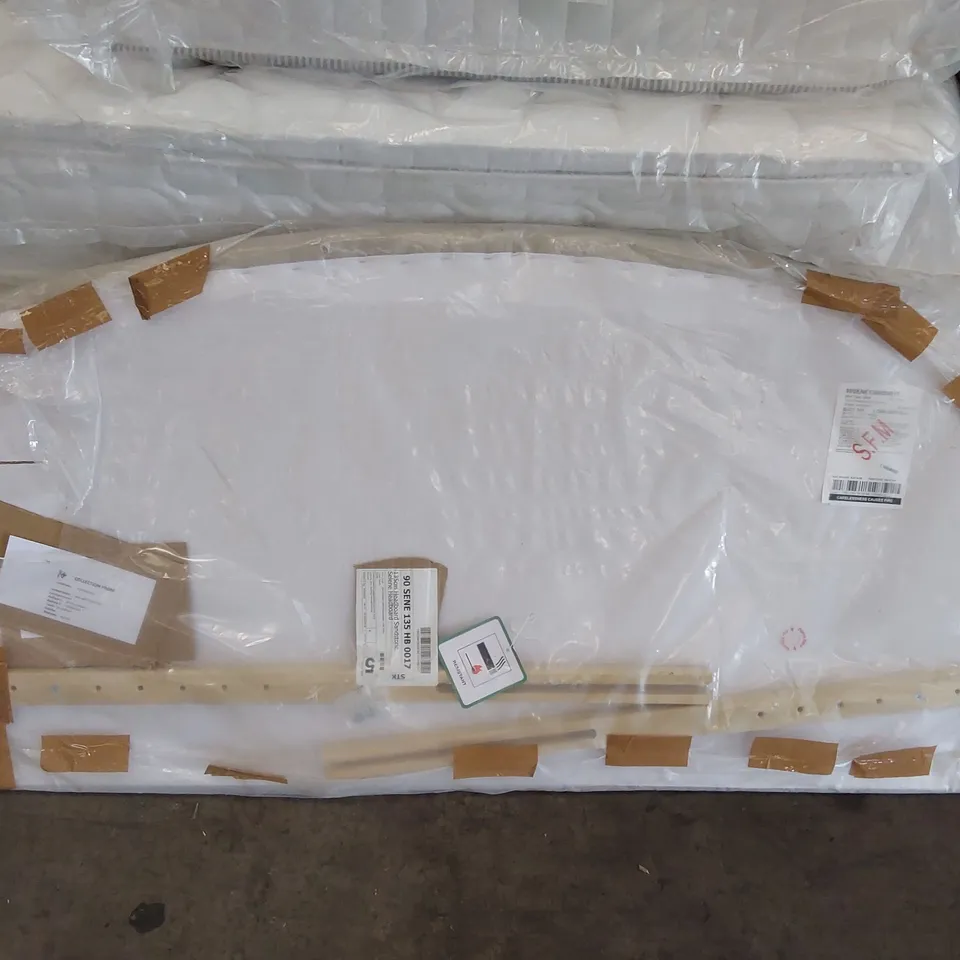 BAGGED 135CM SANDSTONE SELENE HEADBOARD (1 ITEM)