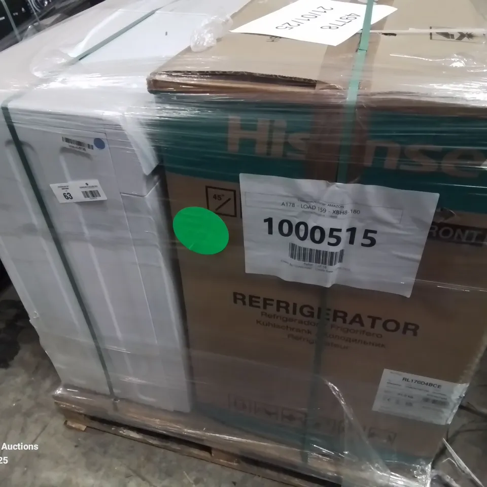 PALLET OF APPROXIMATELY 4 UNPROCESSED RAW RETURN WHITE GOODS TO INCLUDE;