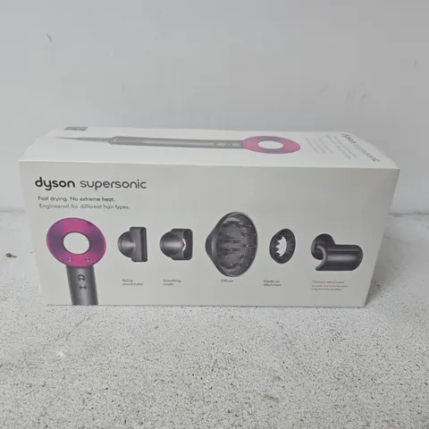 BOXED AND SEALED DYSON SUPERSONIC HAIR DRYER IRON/FUCHSIA 