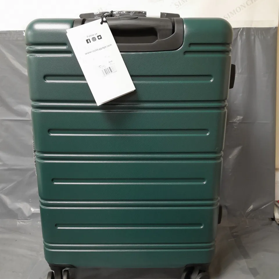 ROCK LUGGAGE LISBON MEDIUM SUITCASE GREEN - COLLECTION ONLY