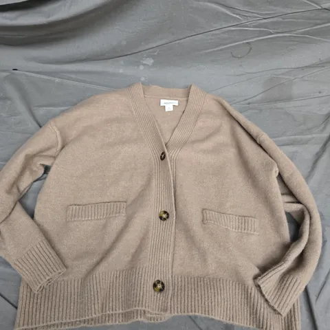MONKL CARDIGAN – TAUPE, XS, BUTTON-UP
