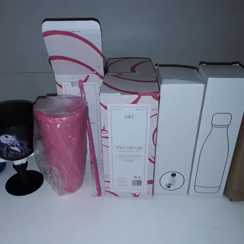 LOT OF 8 ASSORTED DRINKS CONTAINERS