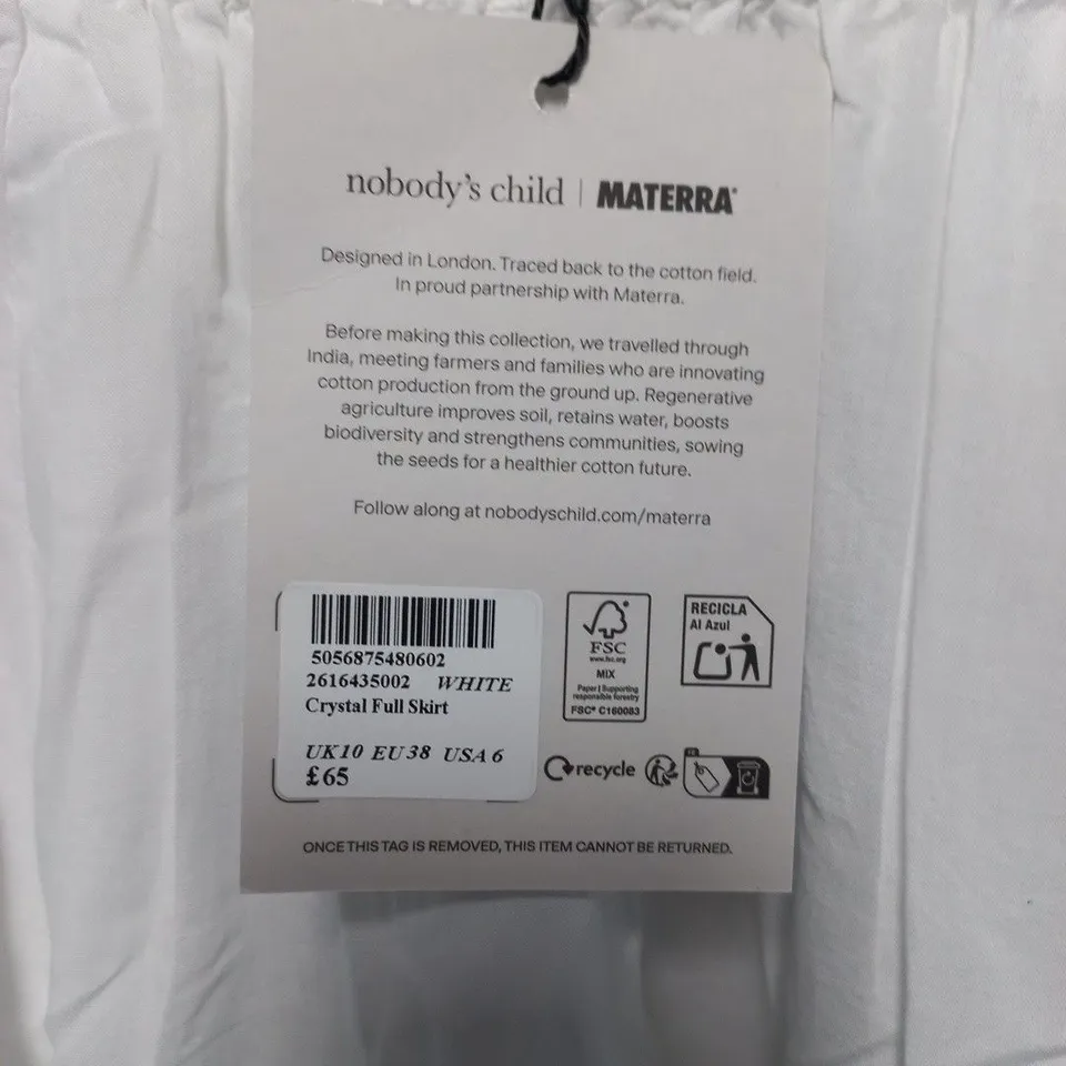 NOBODYS CHILD MATERRA CRYSTAL FULL SKIRT - UK 10