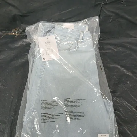 SEALED SELECTED HIGH WAIST LIGHT ICE BLUE LADIES BARREL JEANS - 27/32"