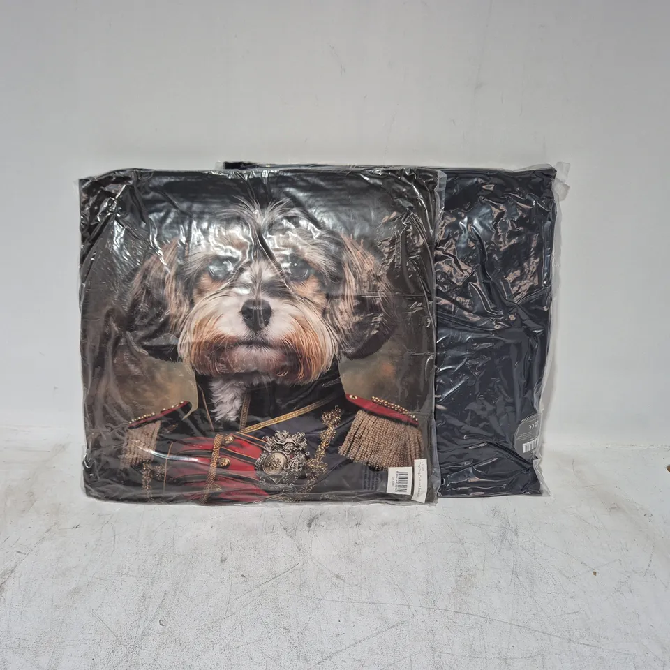 LOT OF 16 AS NEW TOP DOG LHASA APSO FILLED CUSHIONS - APPROX 45X45CM