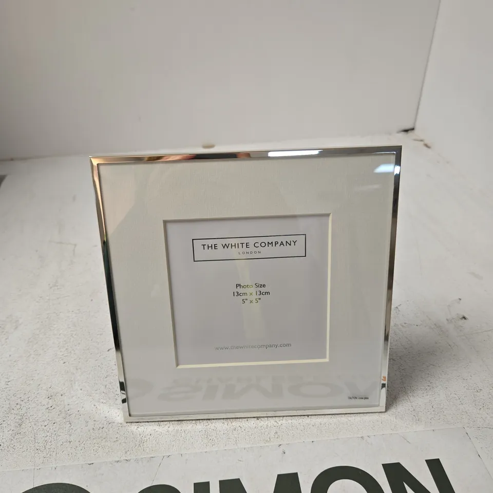 THE WHITE COMPANY FINE SILVER FRAME 5X5IN (13X13 CM)