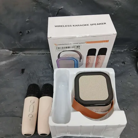 BOXED WIRELESS KARAOKE SPEAKER SET 