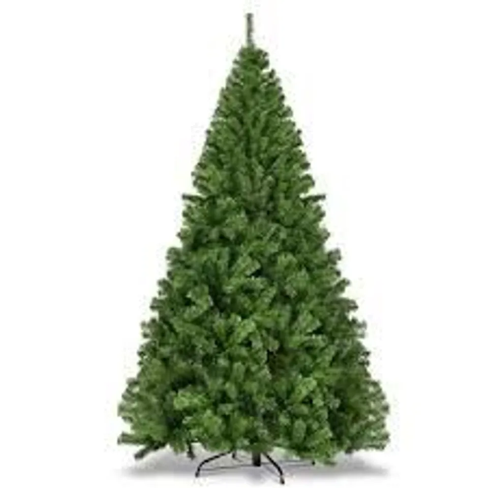 BOXED COSTWAY 7.5 FT HINGED ARTIFICIAL CHRISTMAS TREE