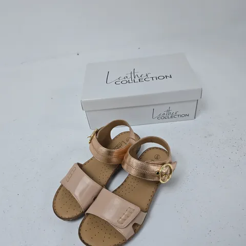 LEATHER COLLECTION NATASHA PINK SANDALS – UK SIZE 6