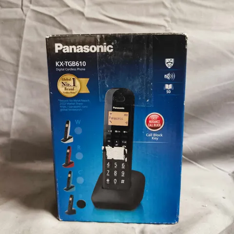 PANASONIC KX-TGB610 DIGITAL CORDLESS PHONE – BLACK