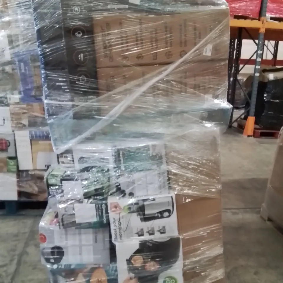PALLET CONTAINING A LARGE QUANTITY OF ELECTRICAL PRODUCTS TO INCLUDE;HEATER,HP PRINTER,VACUUM CLEANER 
