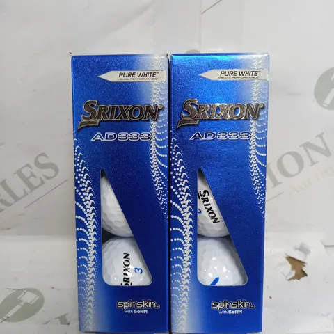 2 X BOXES OF 3 SRIXON AD333 GOLF BALLS