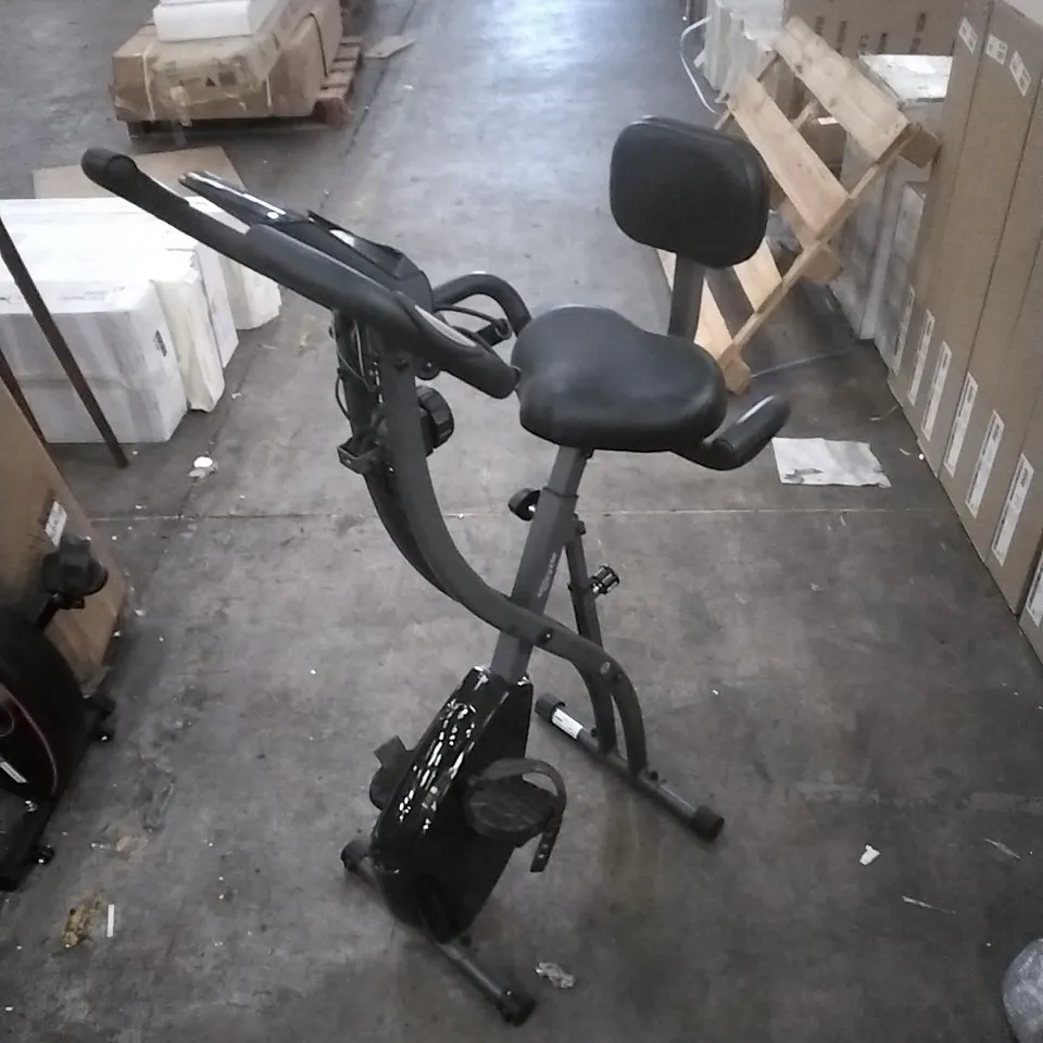 SLIM CYCLE 2-IN-1 STATIONARY FLAT FOLD EXERCISE BIKE