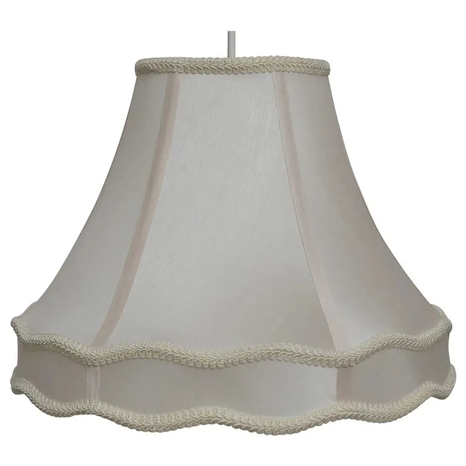 BOXED COTTON EMPIRE LAMP SHADE 