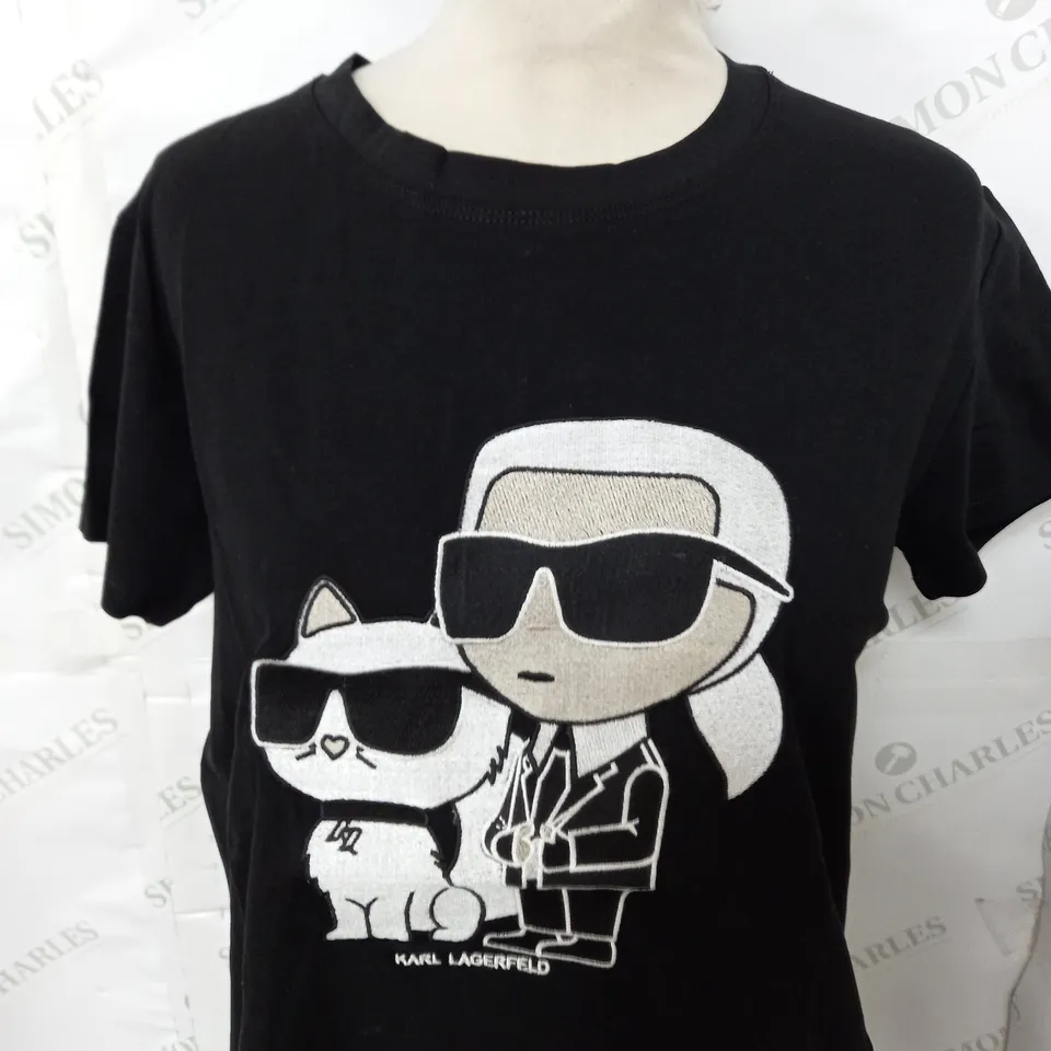 KARL LAGERFELD GRAPHIC T-SHIRT SIZE XL
