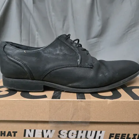 SCHUH REILLY FORMAL DERBY SHOES - BLACK - SIZE 10