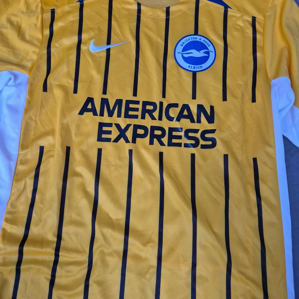 NIKE DRI-FIT BRIGHTON & HOVE ALBION JERSEY SIZE LARGE