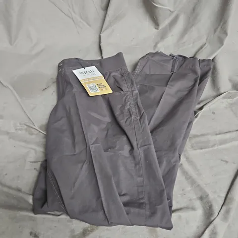 RAB WOMEN'S VALKYRIE PANTS IN ANTHRACITE SIZE 14