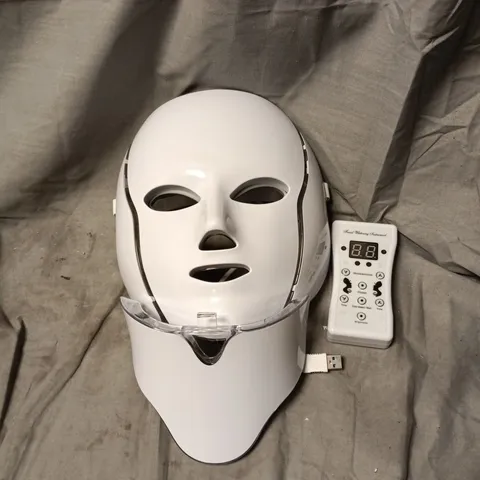 COLORFUL LED BEAUTY MASK WITH REMOTE CONTROL – WHITE