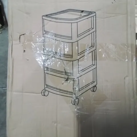  Boxed 4-Tier Floor-standing Storage Drawer 