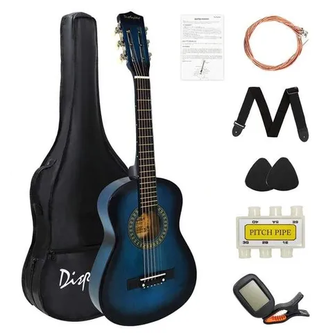 BOXED DISPLAY4TOP 1/4 SIZE ACOUSTIC GUITAR 30 INCH - BLUE