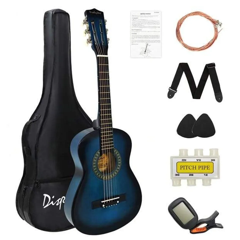 BOXED DISPLAY4TOP 1/4 SIZE ACOUSTIC GUITAR 30 INCH - BLUE
